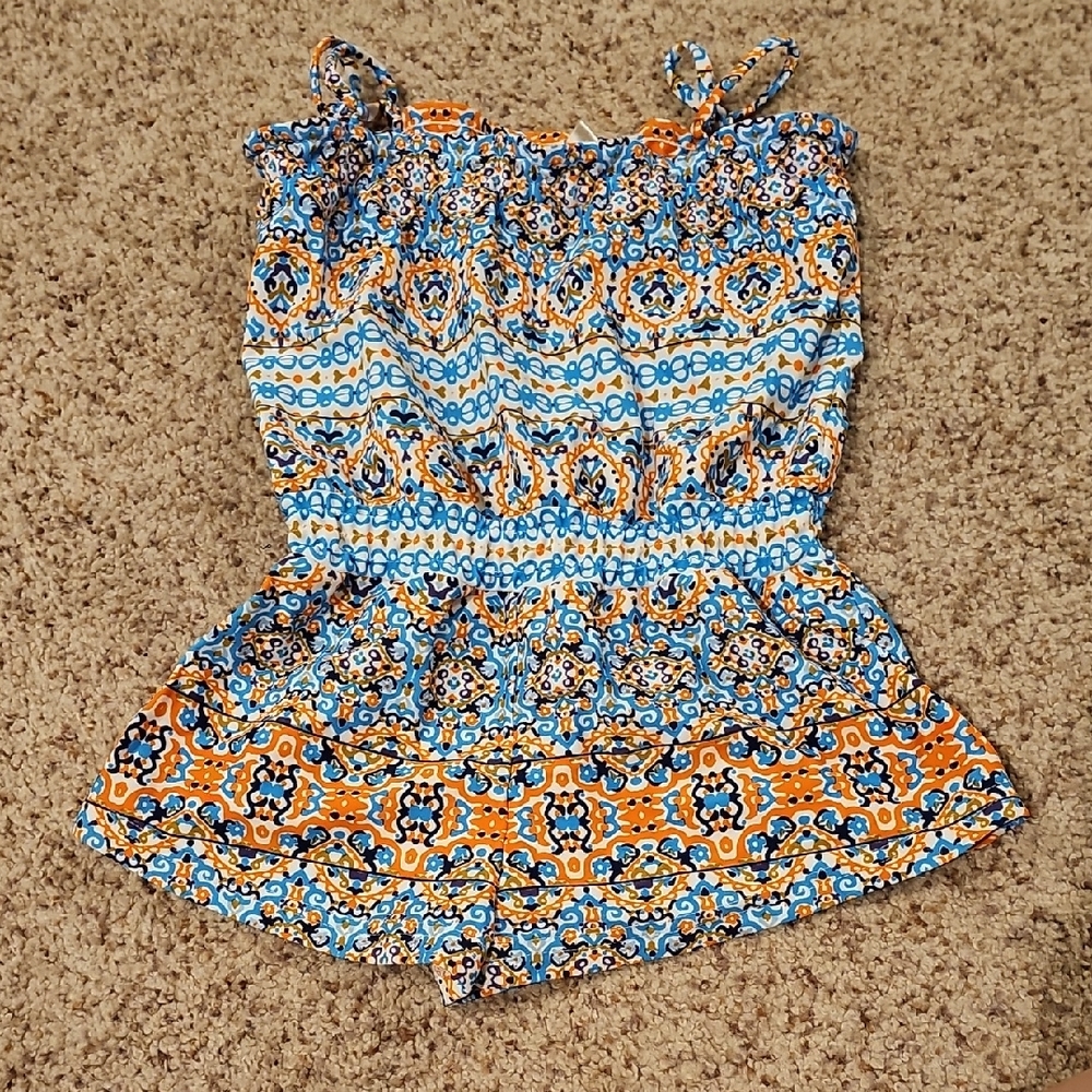 Colorful Patterned Romper